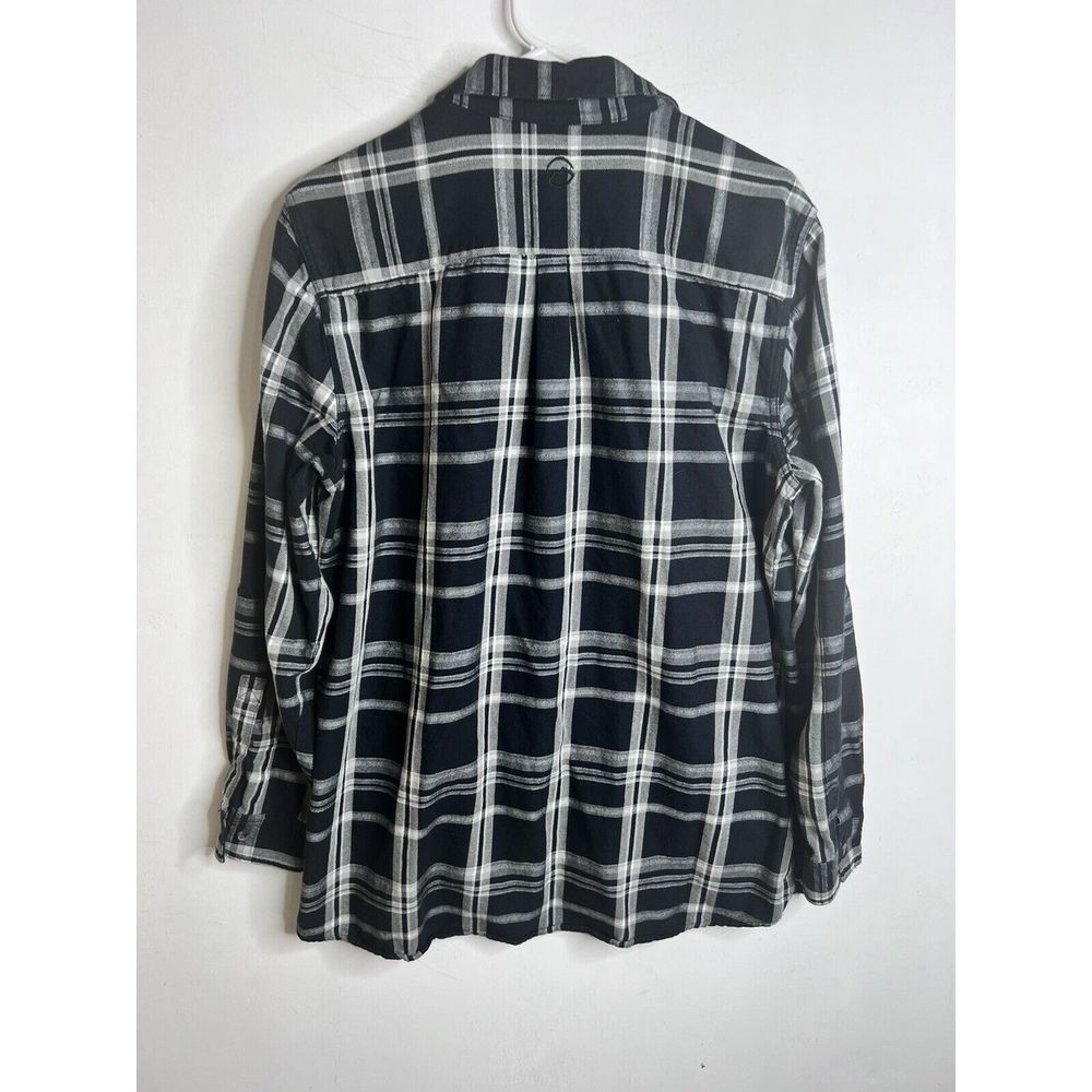 Magellan Outdoors Adventure Gear Womens XXL Black Plaid Flannel Classic Fit - Picture 8 of 12